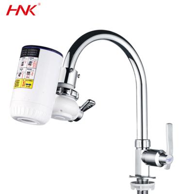 China Supplier Gold Plastic Hot Water Mixer Popular Mini Electric Water Heater Tap Sink and Cold for sale