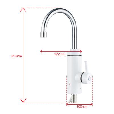 China Plastic Non-digital Electric Faucet Heater Hot Water Instant Geyser Faucet for sale