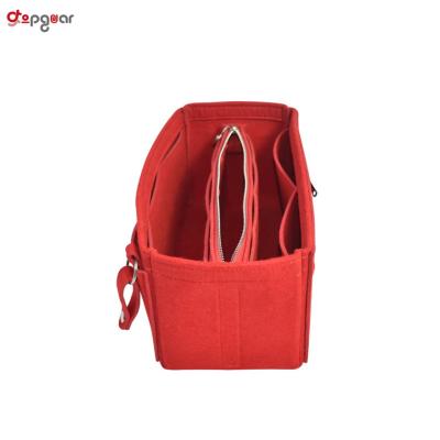 China High Quality Multifunctional Felt Viable Organizer Insert Bag Felt Handbag Purse Storage Cosmetic Bag for sale