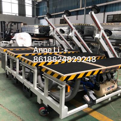 China Save Space Automatic Glass Loading Table With Multi Suction Cup / Glass Height Table For Glass Workshop for sale