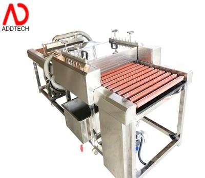 China High Pressure Furniture Factory Fan Rolling Oil Machine In Korea Glass Cleaning Machine / Brush Oil In Wooden for sale