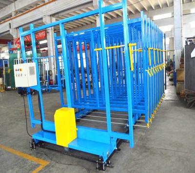 China Save Space Customized Heavy Duty Glass Movable Storage Racks /Glass Transport Storage Rack for sale