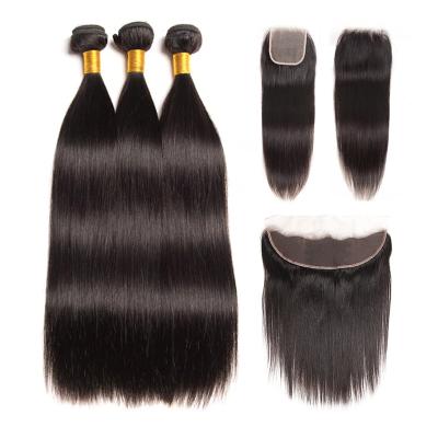 China Can be changed the design to any texture as you like Wholesale Straight Brazilian Cuticle Aligned Raw Indian Peruvian Virgin Hair Hair Bundles With Headband And Lace Closure for sale