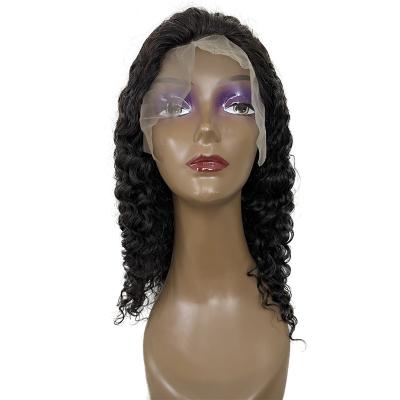 China Brazilian Deep Wave Human Hair Wigs Lace Front Wigs For Black Women for sale