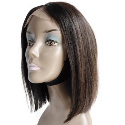 China Can be changed the design to any texture as you like Wholesale 4*4 Closure Lace Frontal Wig Hair Short Lead Indian Remy Hair For Black Women Hair for sale