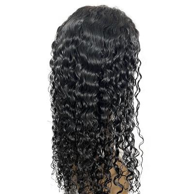 China Silky Straight Brazilian Water Wave Hair 4*4 Lace Front Wigs For Black Women for sale