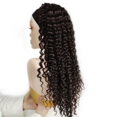 China Can be changed the design to any texture as you like Wholesale Headband Wig Hair For Black Women, Deep Headband Hair Wig, Remy Human Hair Headband Wig for sale