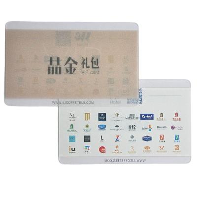 China Plastic Matte Finish PVC Transparent Business Card for sale