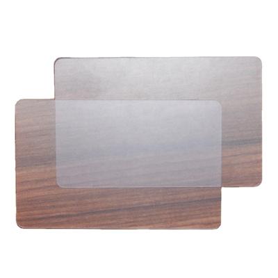 China Clear PVC CR80 blank card/translucent/transparent high quality plastic waterproof/waterproof for sale