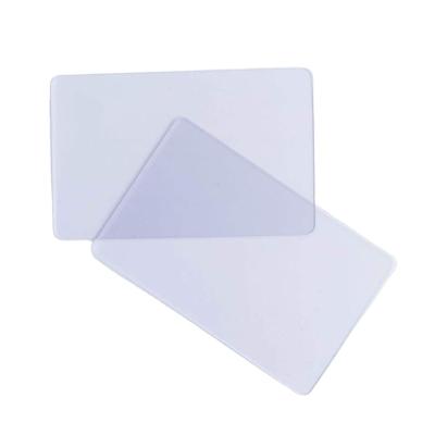 China Blank Plastic Matte Transparent Card High Level Clearer Size Waterproof/Waterproof Credit Card With Printable for sale