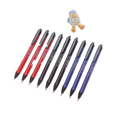 China Popular Promotional Ballpoint Pen A2 Medium Oil Feels Three-color 0.7mm Smooth Press Black, Red and Blue Pen for sale