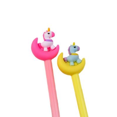 China Creative Moon Unicorn Gel Pen Stationery Cartoon Normal Professional Wholesale Hot Sales for sale