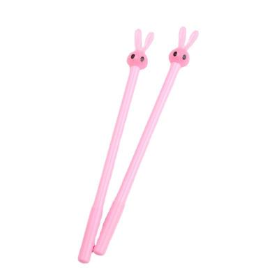 China Normal Professional Wholesale Rabbit Jun Cartoon Pen 0.5mm Creative Black Gel Pen for sale