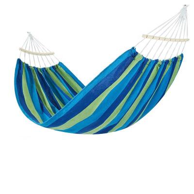 China Contemporary Double Swing Sleeping Hammock Bed With Spreader Bar Portable Outdoor Camping Hanging Garden Chair for sale