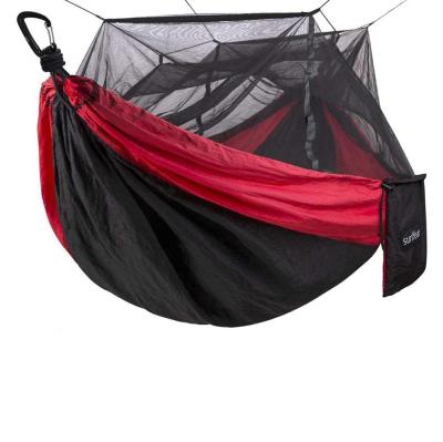 China BODI Camping 210T Parachute Modern Outdoor Lightweight Nylon Hammock with Mosquito Net Hammock Outdoors Mosquito Net Hammocks for sale