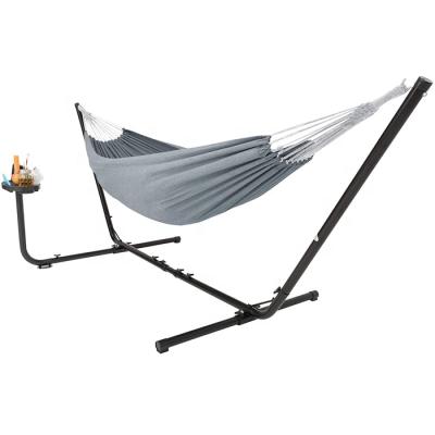 China BODI Modern Outdoor Cotton Adjustable Metal Hammock Stand Swings Camping Hammocks for sale