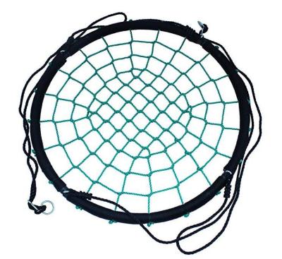 China Modern Waterproof Saucer Tree Swing Set 100CM Detachable Rope Net Swing Rig Nylon Spider Rope with Adjustable Cocking Rope for sale