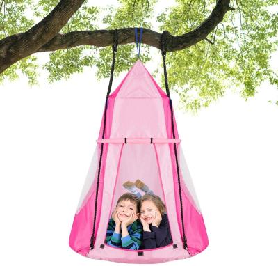 China BODI Amazon Modern Hot Sale 2 in 1 Detachable Kids Chair Swing Hanging Tent Set Hammock Nest Pod Hanging Swing Seat for Boys/Girls for sale