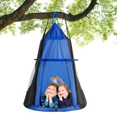 China Modern BODI Kids Hanging Chair Swing Tent Set 1-2 Kids Outdoor Home Mosquito Net Parachute Swing Sleeping Camping Hanging Bed for sale