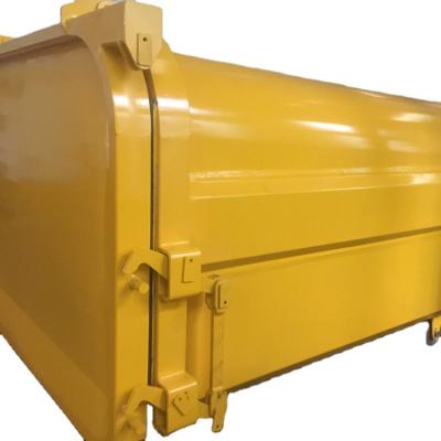 China Construction waste disposal roll drop off container garbage disposal industrial waste hook lift open top container for sale spare parts for sale