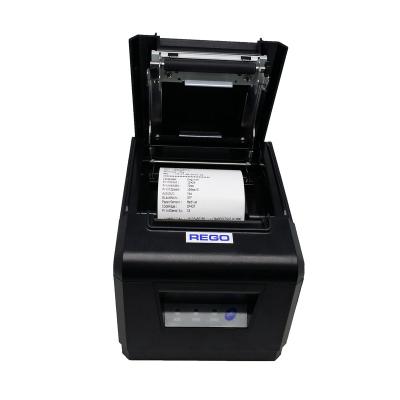 China RG-LP80D Black And White Desktop Label Printer Wifi Thermal Label Printer for sale