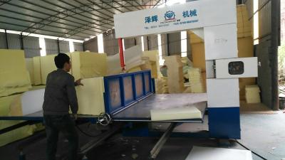 China Vertical Polyurethane Mattress Foam Cutting Machine Fast Wire Semi Automatic for sale