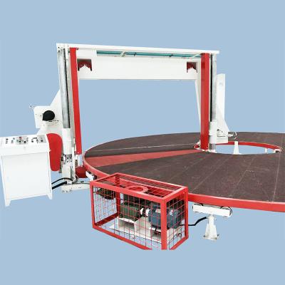 China Horizontal Circular / Rotary Sponge Cutting Machine , Foam Block Cutting Machine for sale