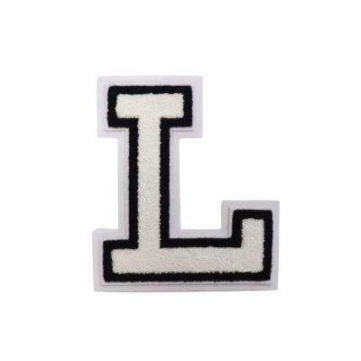 China Custom 3D Patch Number Clothing Chenille Letters Badge for sale