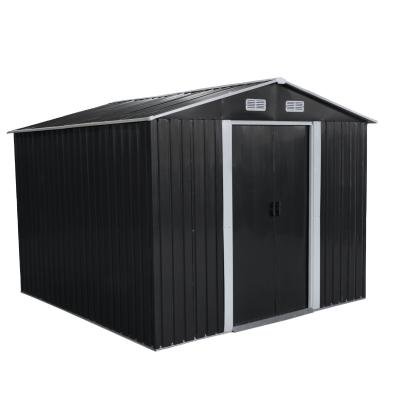 China Hot Selling 6*8FT New Design Easily Assembled Plug & Play Garden Shed / With Low /spire Garden Shed for sale