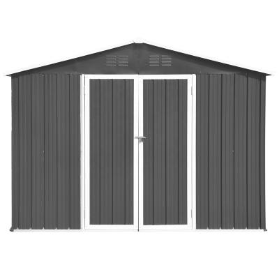 China Easily Assembled Outdoor Steel Garden Storage Shed 10''*8 Metal Tools Storage House Sheds For Sale JQX for sale