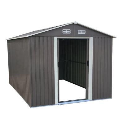 China Easily Assembled Heavy Duty Joiner 8x8ft Metal Garden Storage Shed Apex Roof for sale