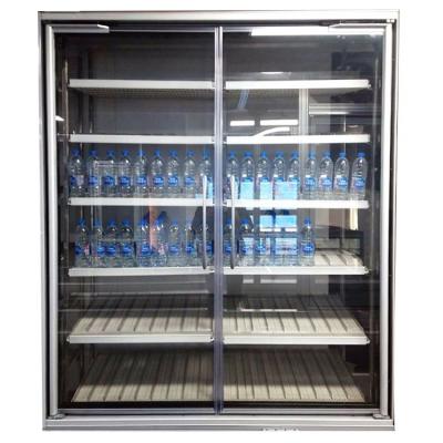 China Commercial Manufacturer Wholesale Aluminum Sliding Glass Door Durable Led Walk-In Freezer Glass Door for sale