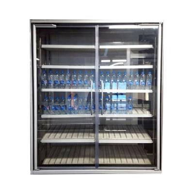 China Commercial Performance-Price High Lead Glass Door Supermarket Multideck Showcase Glass Door for sale