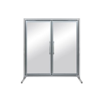 China Cheap Price Single-temperature Supermarket Refrigerator Showcase Transparent Glass Door For Beverage for sale