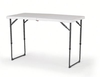 China Modern Widely Used 4ft HDPE Fold In Half Table With Adjustable Height for sale