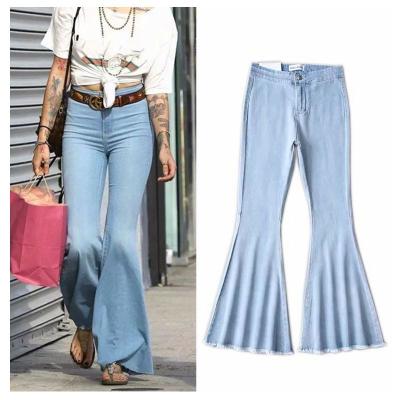 China Wholesale QUICK DRY QUICK DRY stretch high thin bottom waist jeans fashion ladies fashion ladies loose denim clothes in stock delivery brand discount for sale