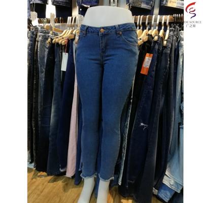 China Low Price Breathable High Quality Women Jeans Cheap GZY Jeans For Women Running Lot for sale