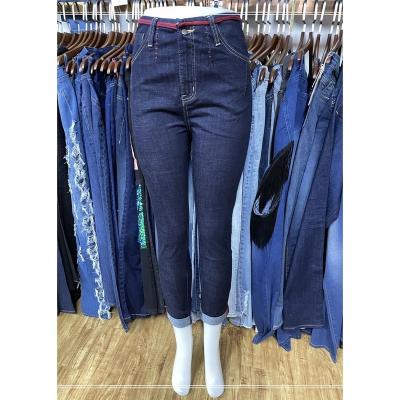 China 2021 Breathable Durable Women's Stacked Jeans Custom Knocked Down Bell Bottom High Waisted Good Quality Ladies Jeans Women Female Clothing Stoc for sale