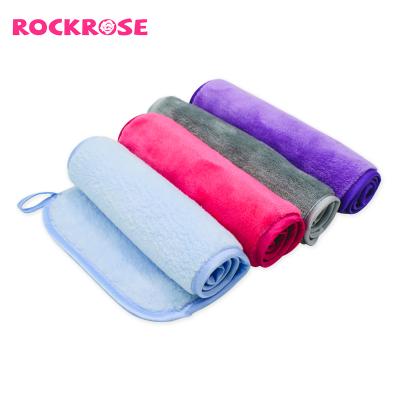 China Reusable Microfiber Flannel Customized by Rockrose Child Safe Around Face Makeup Removal Towel for sale