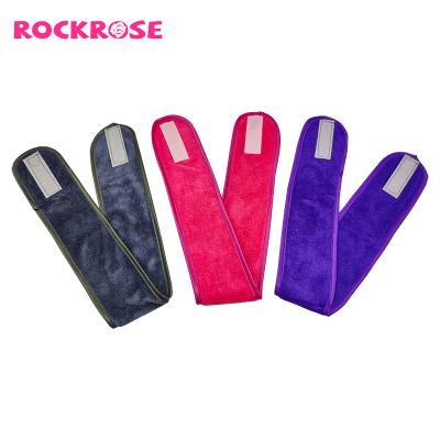 China Wholesale Custom Sports Anti-slip Towel Wash Face Fashion Multicolor Rockrose Microfiber Headband For Women for sale