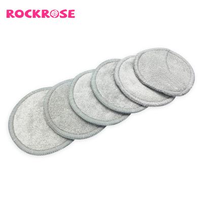 China Reusable Washable Bamboo Fiber Rockrose Bamboo Fiber Pads Face Makeup Remover Pads for sale