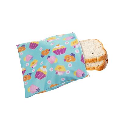 China Wholesale Single Pack Rockrose 3 Set Waterproof Wet Bags Reusable Washable For Snack Fruit Sandwich Snack Bag for sale