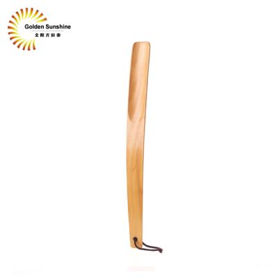 China Wear Shoes Long Handle Bamboo Shoe Horn Hotel Shoe Horn for sale