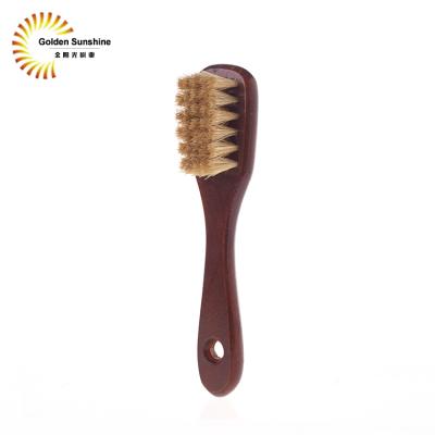 China Wholesale Premium Small Wooden Shoe Brush Shoe Shine Brush for sale