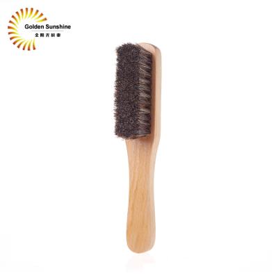 China Horse Wooden Hair Brush Shoe Polish Shoe Wooden Brush Cleaning for sale