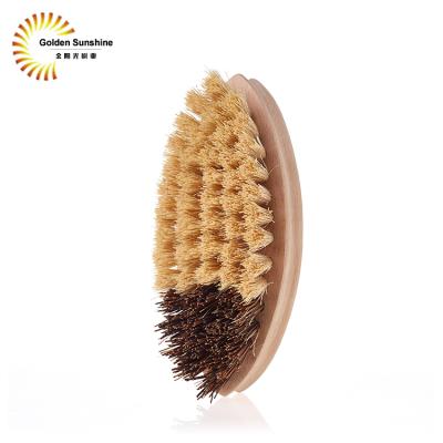 China Kitchen Sustainable Elliptical Cleaning Brush For Wood Dish Dish Brush for sale