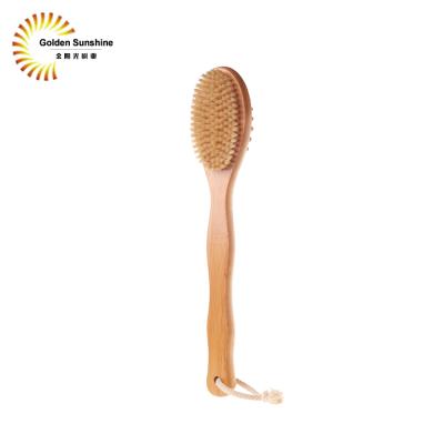 China Fashionable Appearance Double Sided Bath Cleaning Brush Handle Bath Brush Bamboo for sale