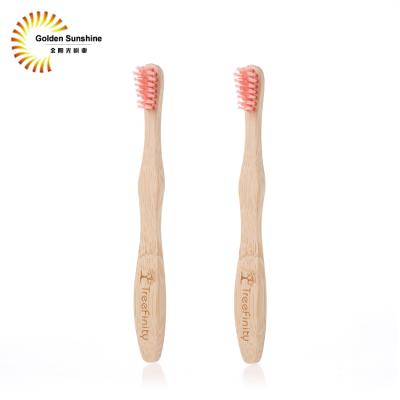 China Disposable Disposable Bamboo Toothbrush Bristle Baby Toothbrush Natural Bamboo for sale