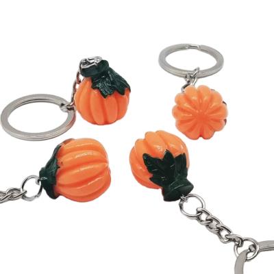 China Simulation Resin Pumpkin Key Chain Charms Accessories DIY Bracelet Earrings Pendant Necklace , Halloween Pumpkin Ornaments Customized Shape for sale