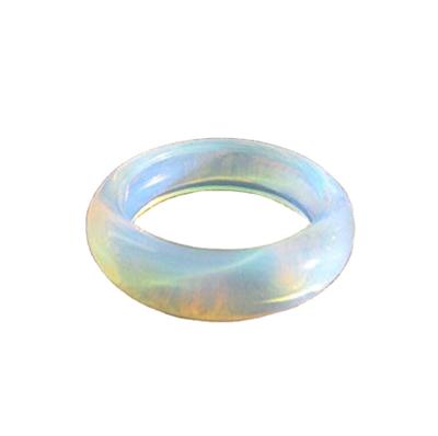 China Custom Natural Organic Opal Translucent Gemstone Body Stone Engagement Rings Crystal Jewelry Making Jewelry CLASSIC for sale